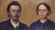 Double Portrait of the Artist and his Wife Vilhelm Hammershoi